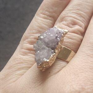 Gold Plated Amethyst Ring
